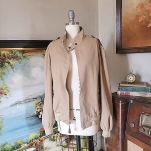London Fog vintage 80s tan jacket Mens 42